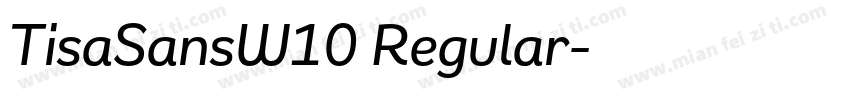 TisaSansW10 Regular字体转换